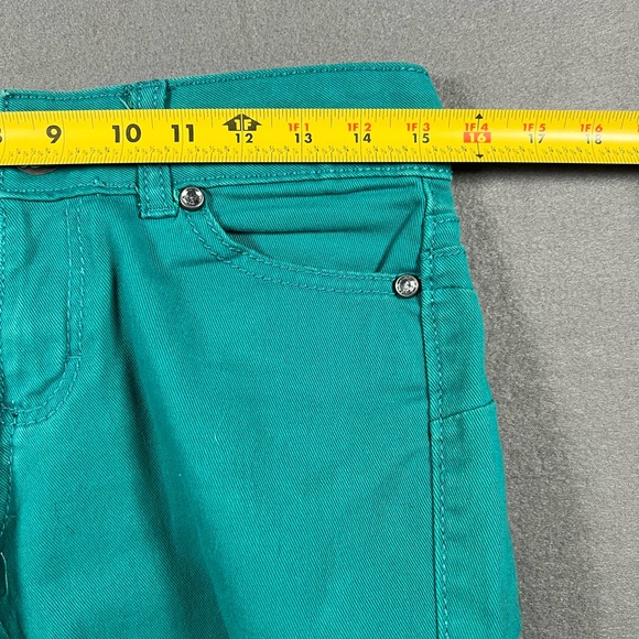 Wrangler Western custom teal denim jeans skirt women size 5 - Picture 6 of 8